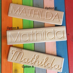 Tablero de escritura personalizado Montessori con nombre