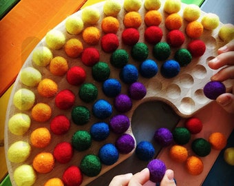 Montessori rainbow made of wood