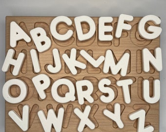 Alphabet Puzzle aus Holz und PLA