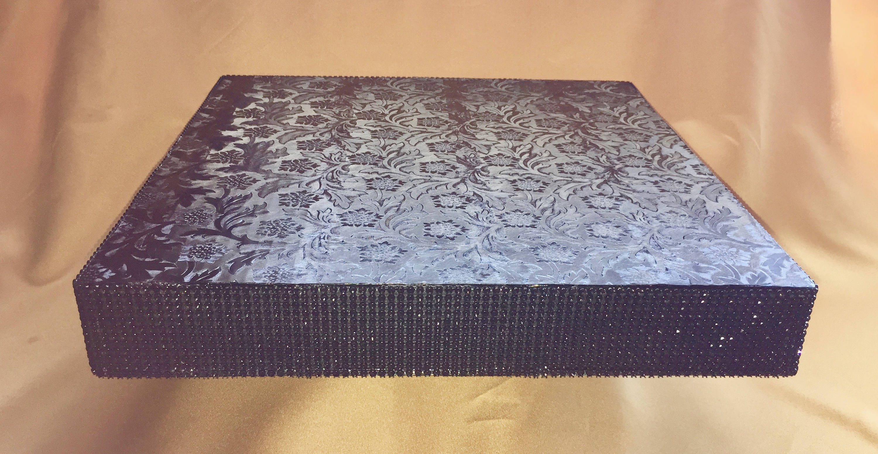 RHINESTONE BLACK CAKE Riser/ Stand/band 2 Inches Tall Width - Etsy