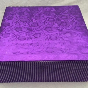 Purple Rhinestone Cake Riser: Round or Square