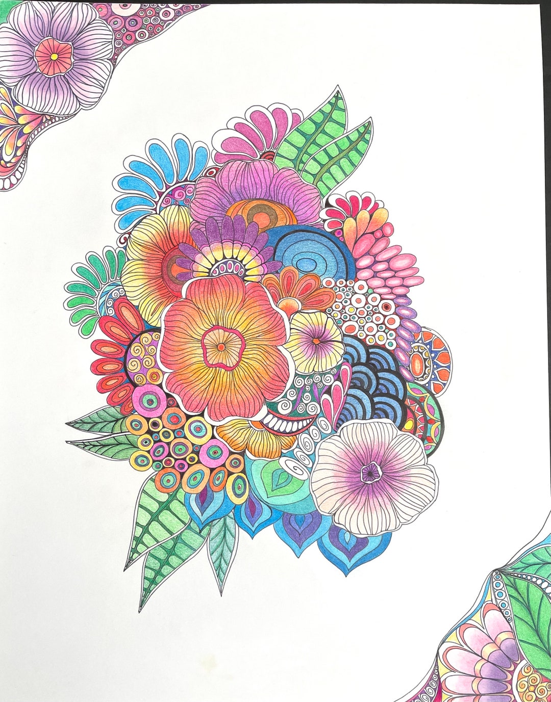 Zentangle Flowers:11x14in Abstract Flowers Flower Art Colored Zentangle Color Flowers Zentangle Art Wall Art Wall Decor Ink Colored Pencils - Etsy Zentangle Flowers:11x14in Abstract Flowers Flower Art Colored Zentangle Color Flowers Zentangle Art Wall Art Wall Decor Ink Colored Pencils - Etsy