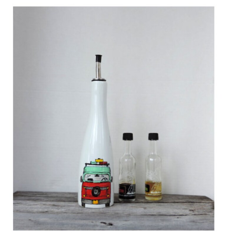 Wonderful HOSTESS GIFT maple syrup BOTTLE handpainted add your quote,16 oz or 450 ml Christmas gift for oil,vinegar Westfalia design
