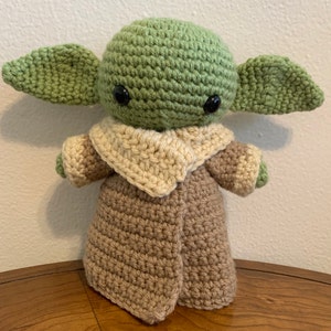 Baby Alien Plush Crochet Doll, Mandalorian, Grogu