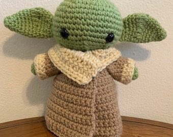 Baby Alien Plush Crochet Doll, Mandalorian, Grogu