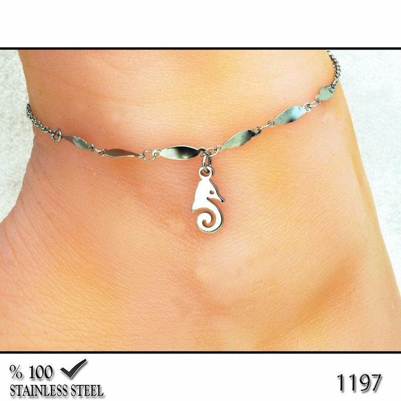 Anklet Stainless Steel Chain,Ankle Bracelet,Well Polished,Washable,Seaworthy Axcesi 1197