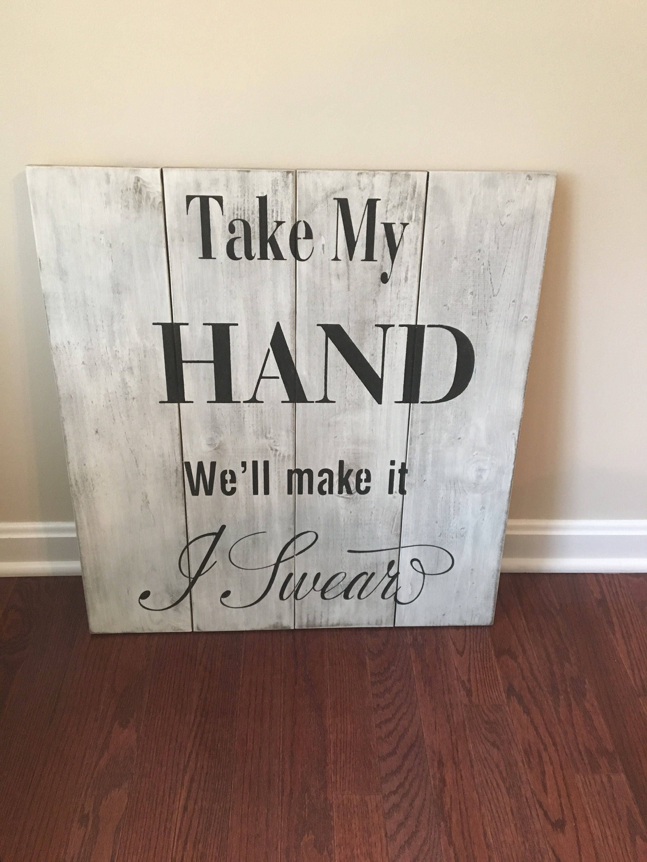 Wood Sign Wall decor Hanging wall decor for the home Take  Etsy