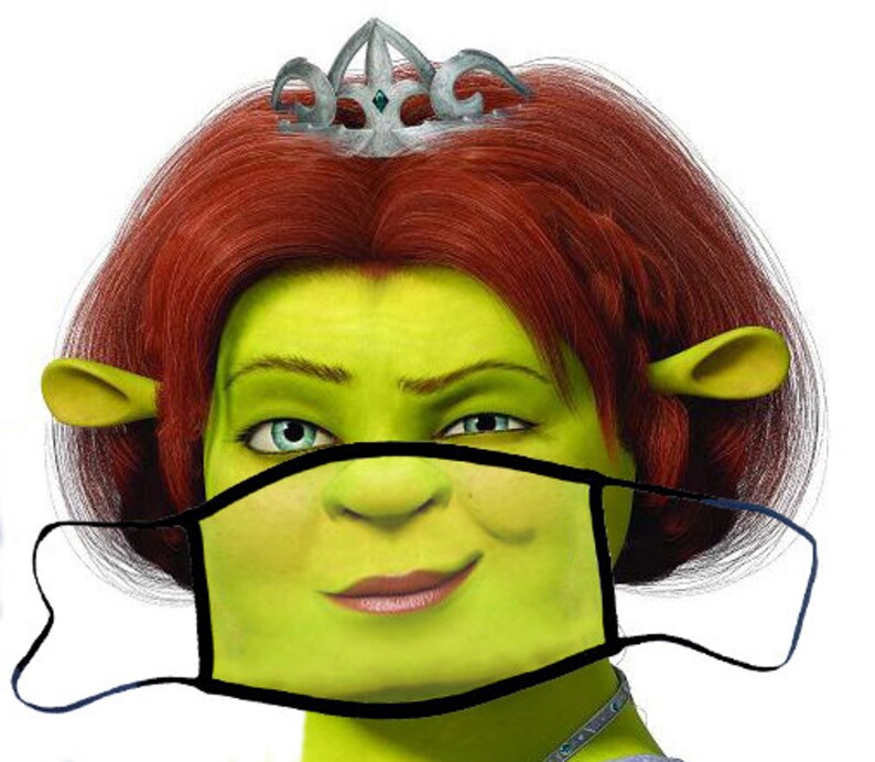 SHREK Fiona Fun Face Washable Reusable FACE Covering MASK Etsy
