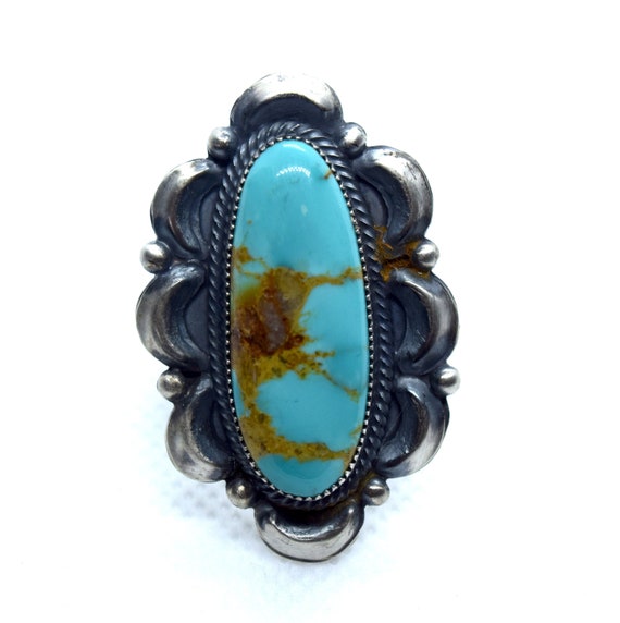 Rare Chee Family Vintage Navajo Native American Jewelry jewelry Old Kingman Turquoise Sterling Silver Bracelet Rare Chee Family Vintage Navajo Native American Jewelry jewelry Old Kingman Turquoise Sterling Silver Bracelet