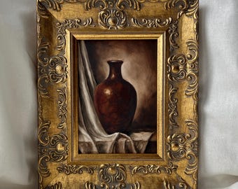 Framed Original Still Life Oil Painting – 5x7 inches