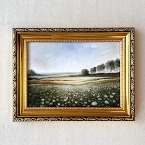 LANDSCAPE #1 Art Print - Unframed Oil Painting Print - Floral Landscape Painting - Countryside Painting - Farmhouse Painting - Kitchen Decor