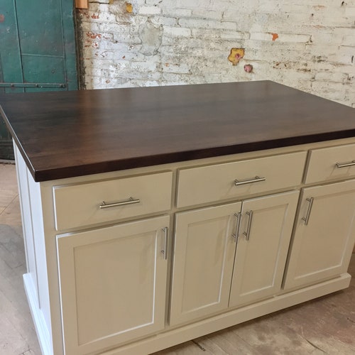 Custom Kitchen Island With Seating item EWRF155 Etsy