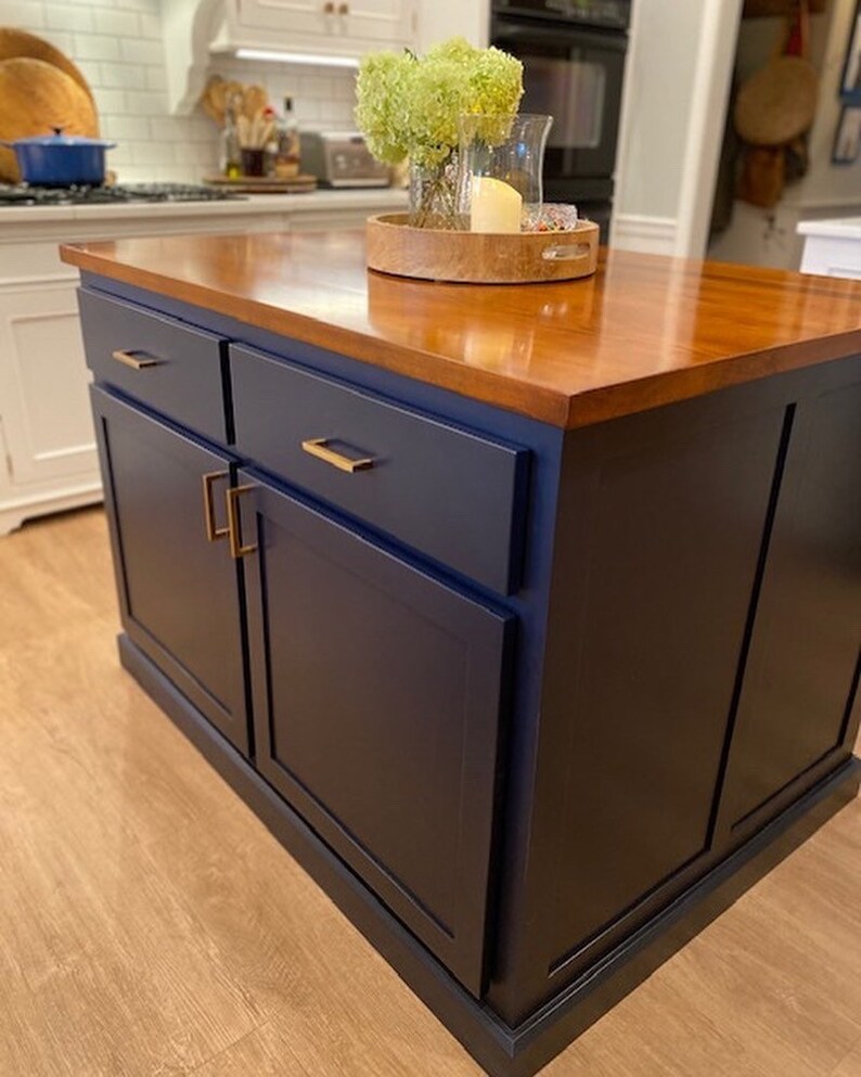 Item E4834 Kitchen Island With Seating Nook. Custom Kitchen Etsy