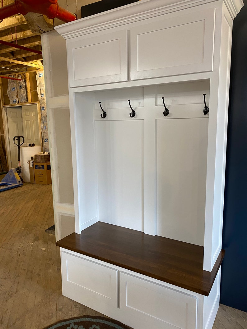 Entryway Coat Storage Hallway Tree Mudroom Storage Bench Etsy