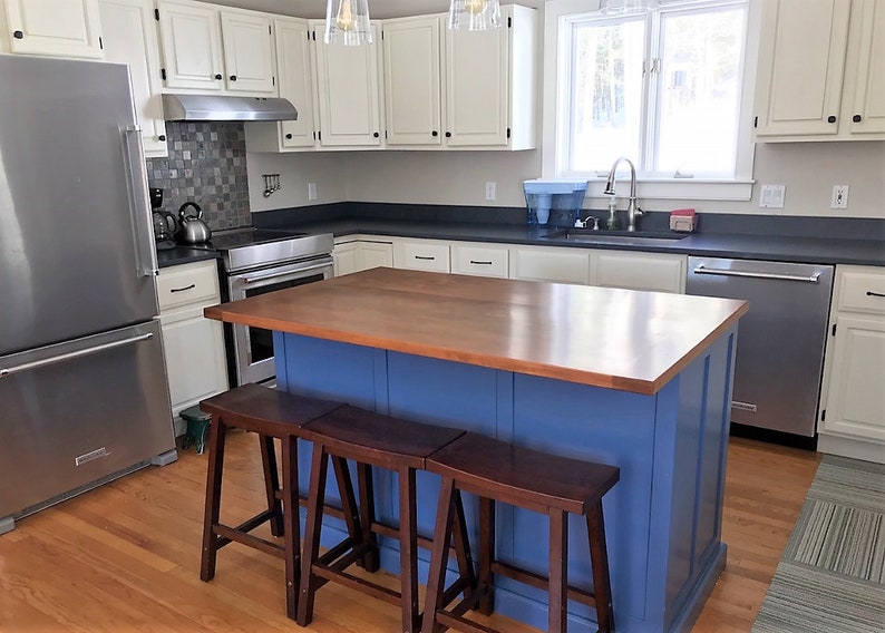 Kitchen Island With Seating Custom Kitchen Island item Etsy