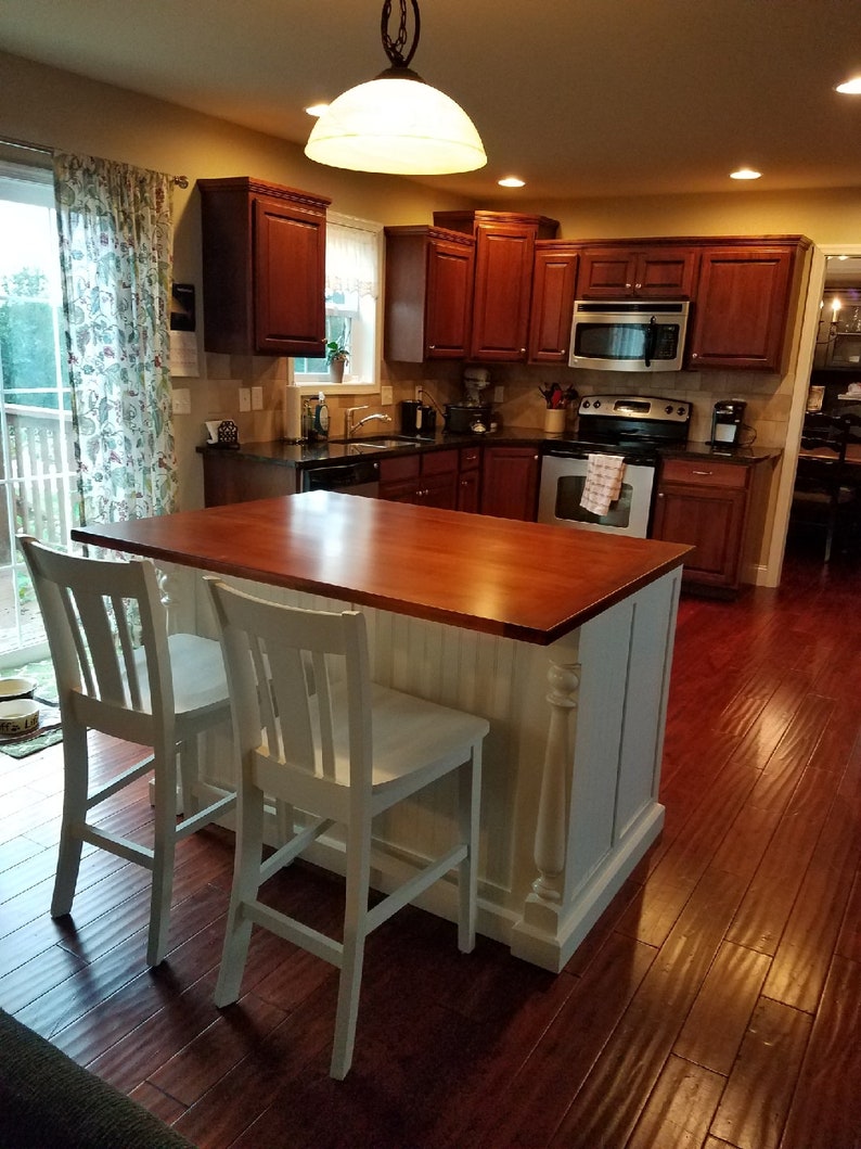 Item 132 Kitchen Island with Seating Custom Kitchen Island Etsy