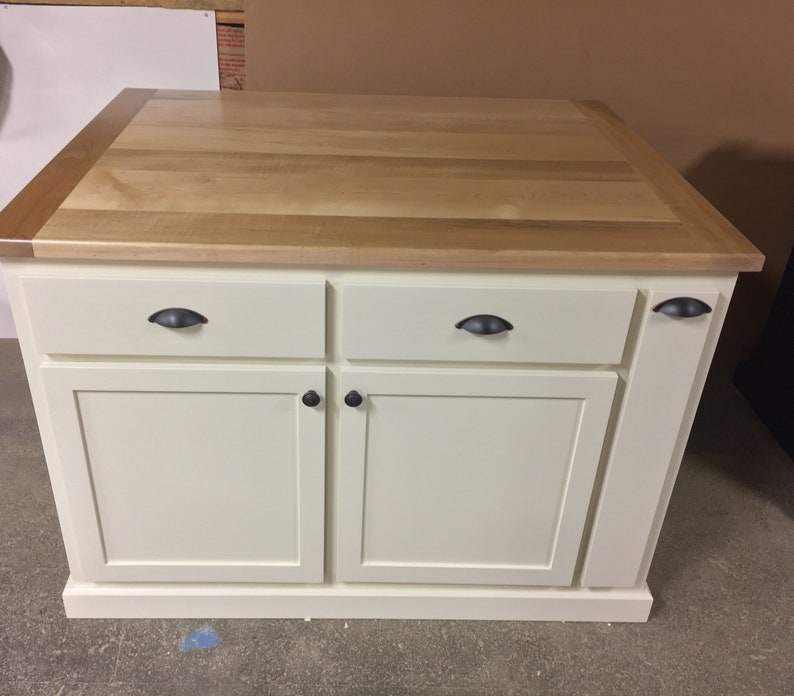 Kitchen Island With Seating Spice Rack Organizer Included Etsy