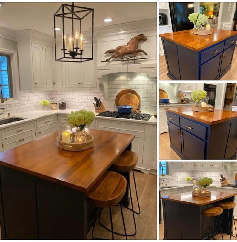 Item E4834 Kitchen Island With Seating Nook. Custom Kitchen Etsy