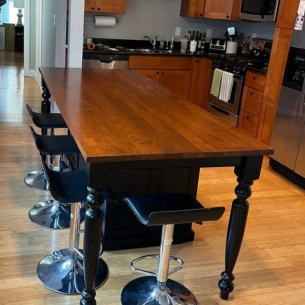 Model* Winchester  Kitchen Island with Extended Seating Area