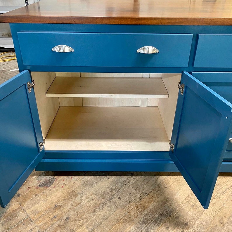 Custom Kitchen Island With Seating Nook item EWRF137 Etsy
