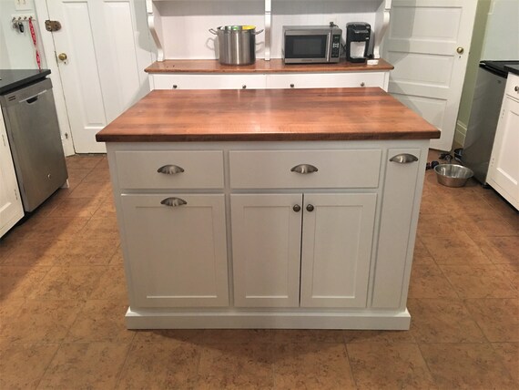 Model Clark 48 Custom Kitchen Island With Storage and Seating Etsy Canada