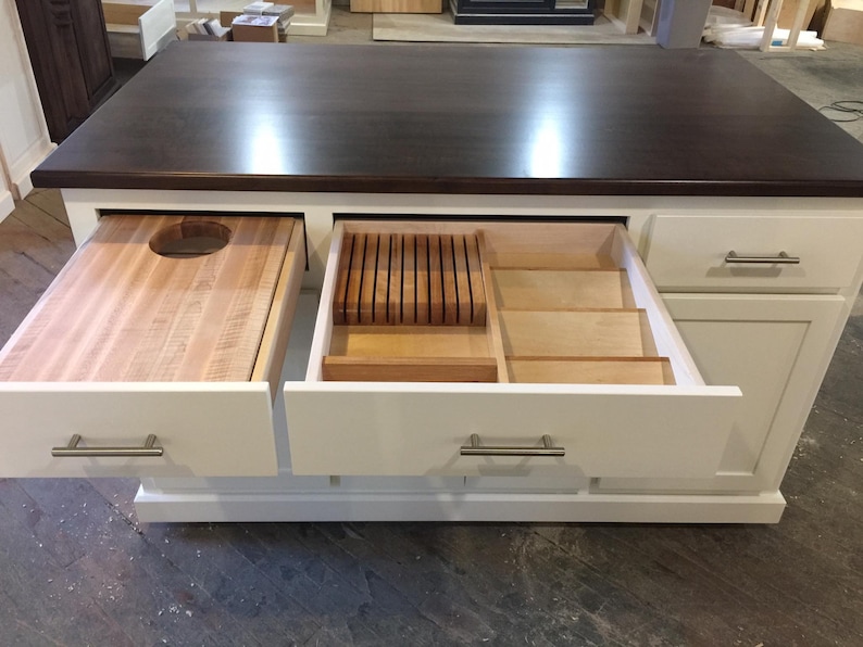 Model Atlantic-60 Custom Kitchen Island with Seating image 6