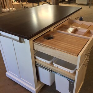 Model Atlantic-60 Custom Kitchen Island with Seating image 7