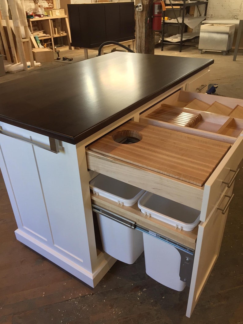 Model Atlantic-60 Custom Kitchen Island with Seating image 7