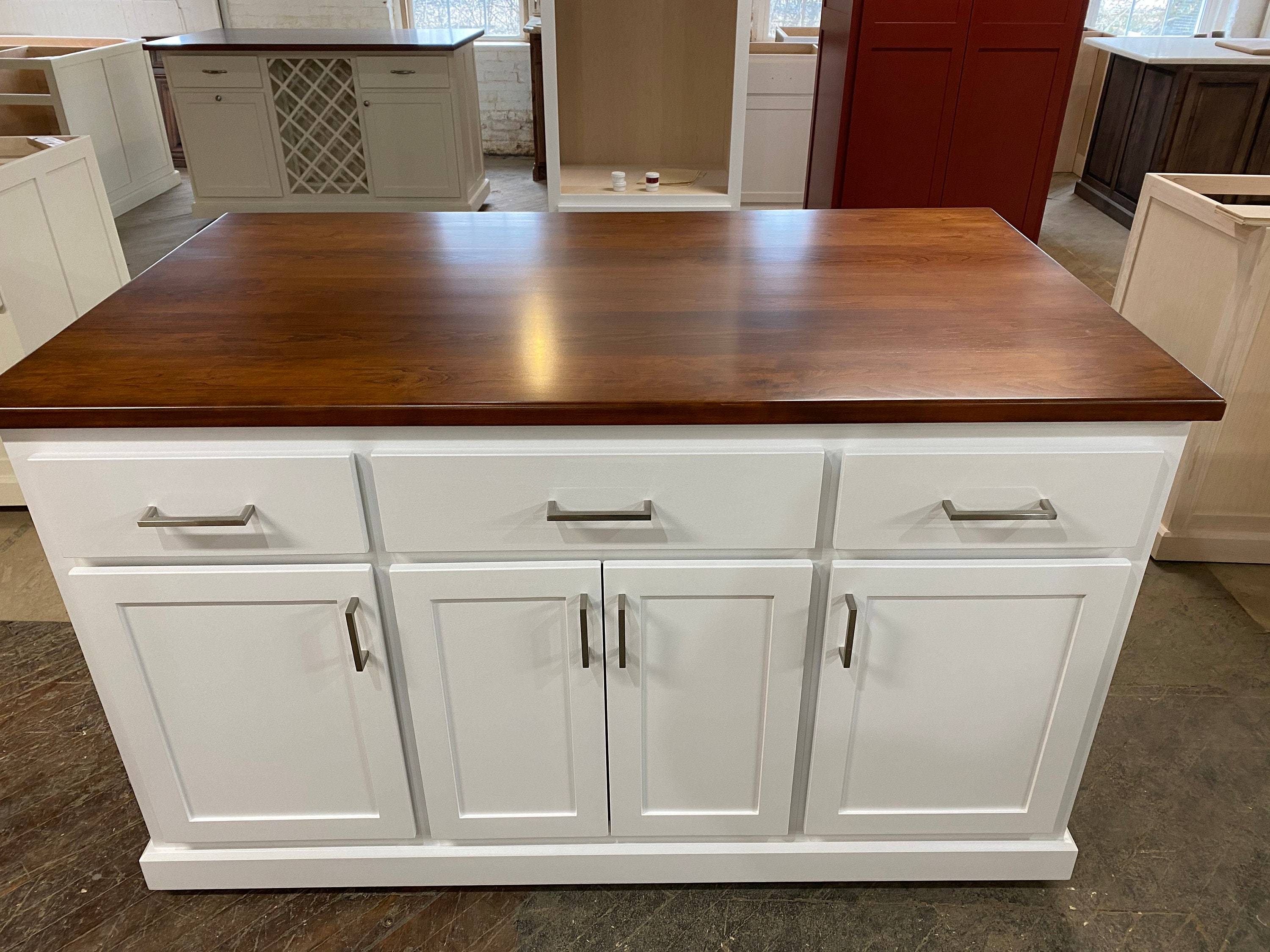 60 Kitchen Island With Countertop For Seating Custom Etsy