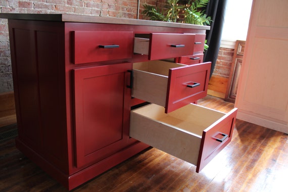 E3491 Kitchen Island With Seating custom kitchen island | Etsy