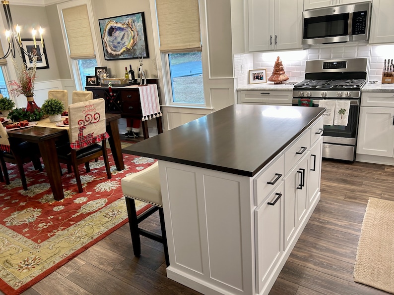 Model Atlantic-60 Custom Kitchen Island with Seating image 3