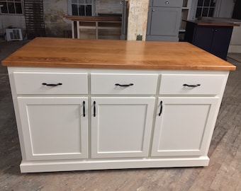 Winchester*  Custom Kitchen Island with Seating and Storage, Classic Kitchen Island