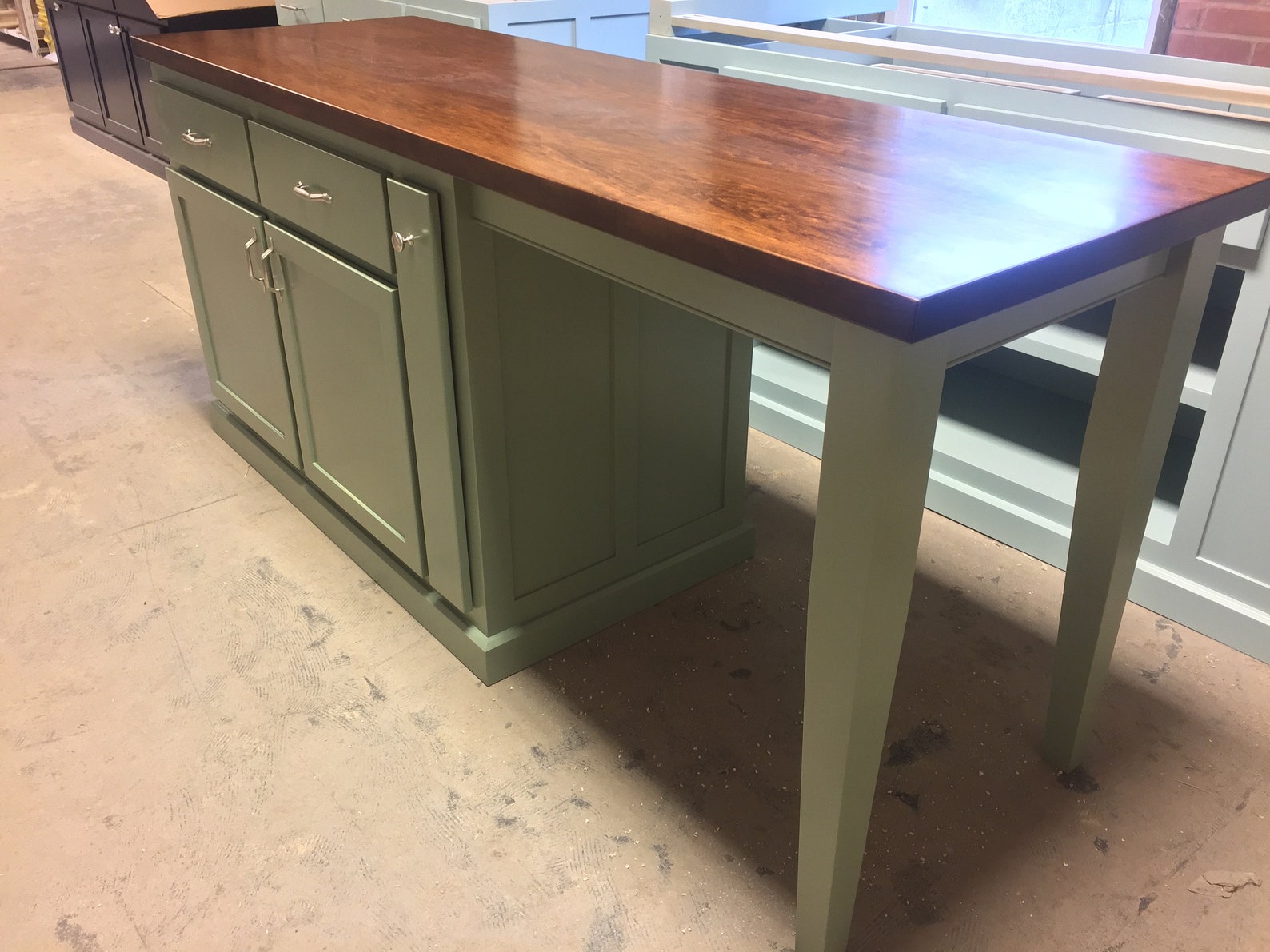 Mason Kitchen Island With Extended Seating Custom Kitchen Etsy