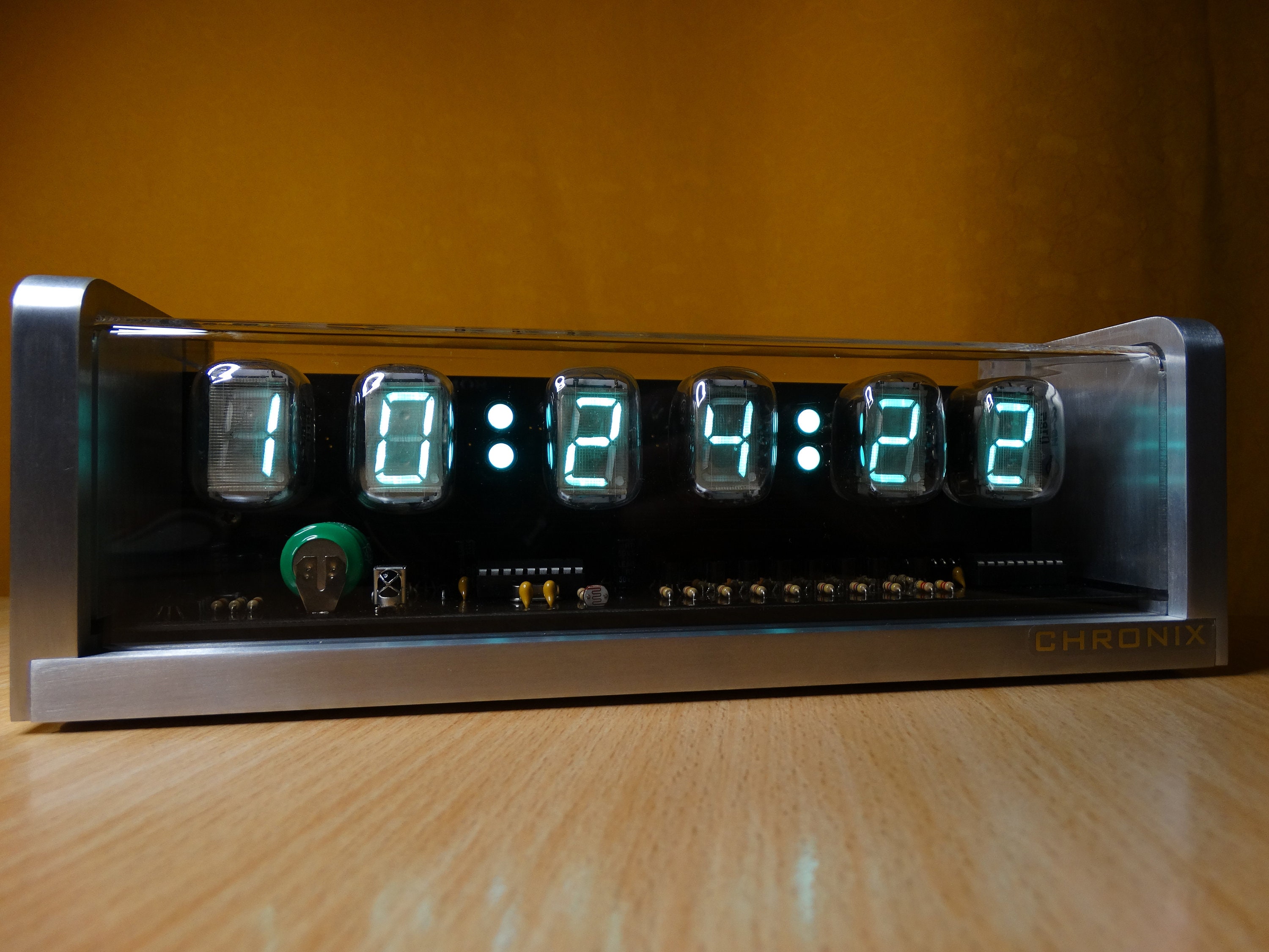Nixie Clock With 6 IV22 VFD Tubes Remote Control Aluminum Etsy