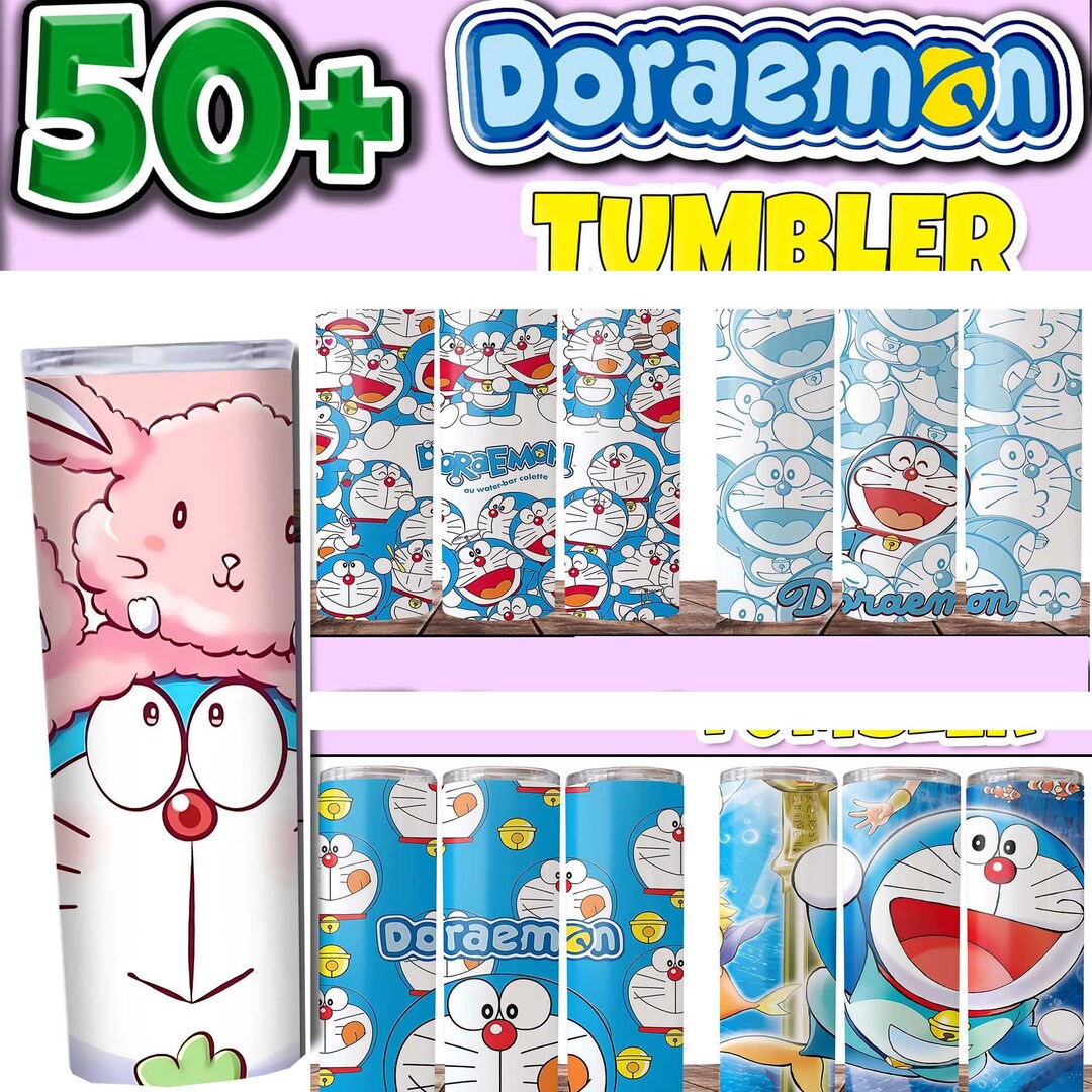 50 Doraemon Tumbler Bundle Anime Tumbler 20oz Skinny Etsy