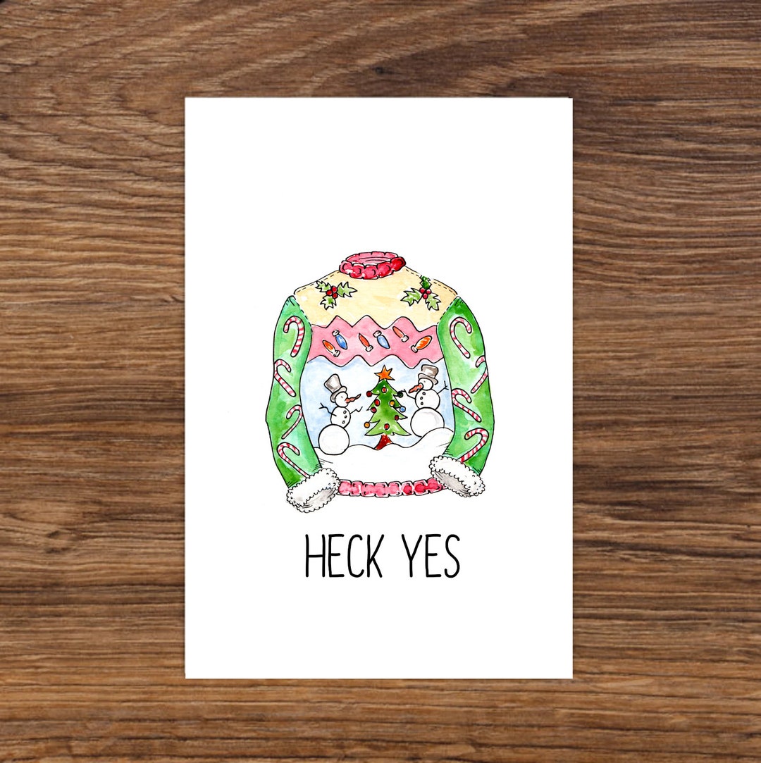 Ugly Christmas Sweater Card 
