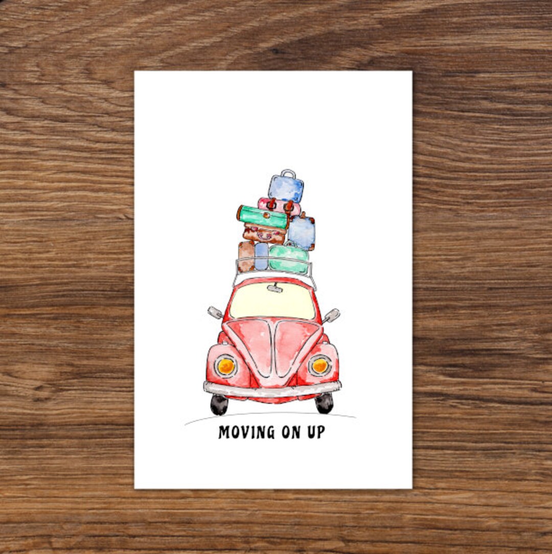 VW Bug Card Celebration Card Congratulations Card Moving on - Etsy