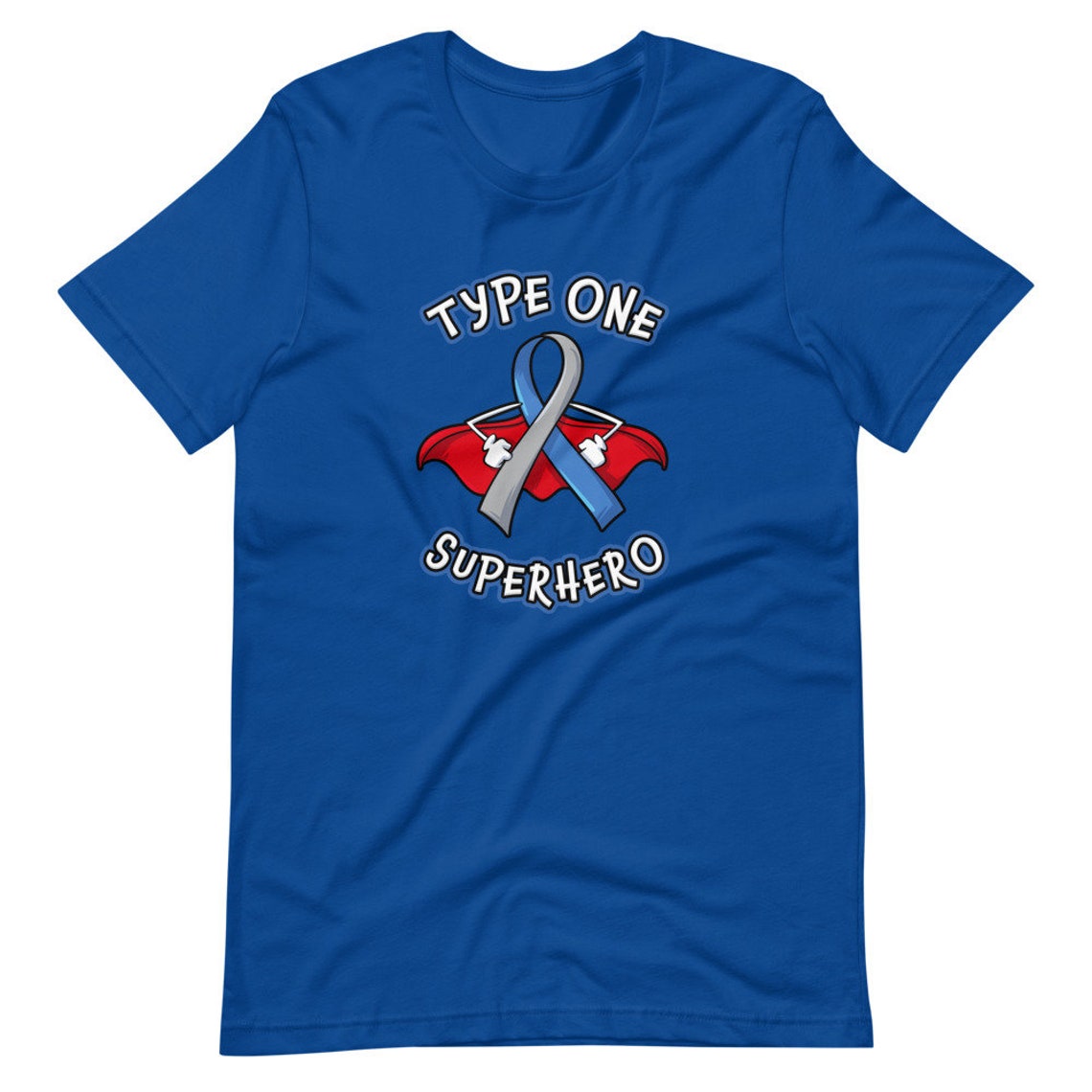 Type 1 Diabetes Awareness Tshirt T1D Superhero Adult Unisex Etsy UK