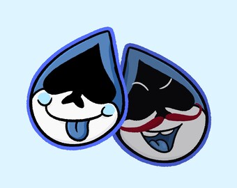 Lancer Holographic Epoxy Keychain (Deltarune)