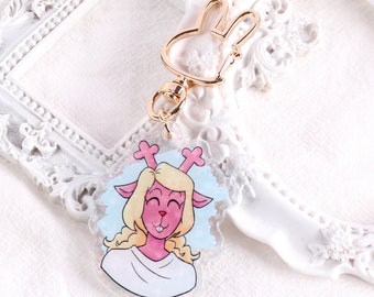 Noelle Star Epoxy Keychain (Deltarune)