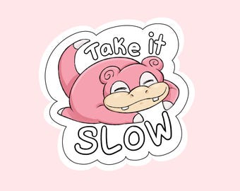 Slowpoke Holographic Vinyl Sticker (Pokemon)