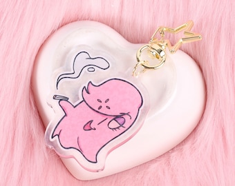 Mettaton/Happstablook Holographic Double-Sided Keychain (Undertale)