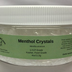 Menthol Crystals - Food Grade, Kosher & USP
