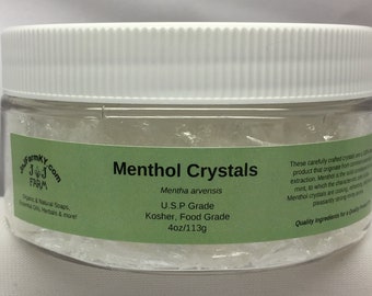 Menthol Crystals - Food Grade, Kosher & USP