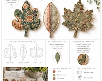 Raw Edge Leaf Decor Craft Project Guide