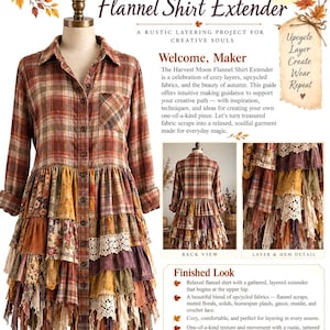 Anleitung zum Verlängern eines Flanellhemdes im Harvest Moon-Stil | Upcycling-DIY