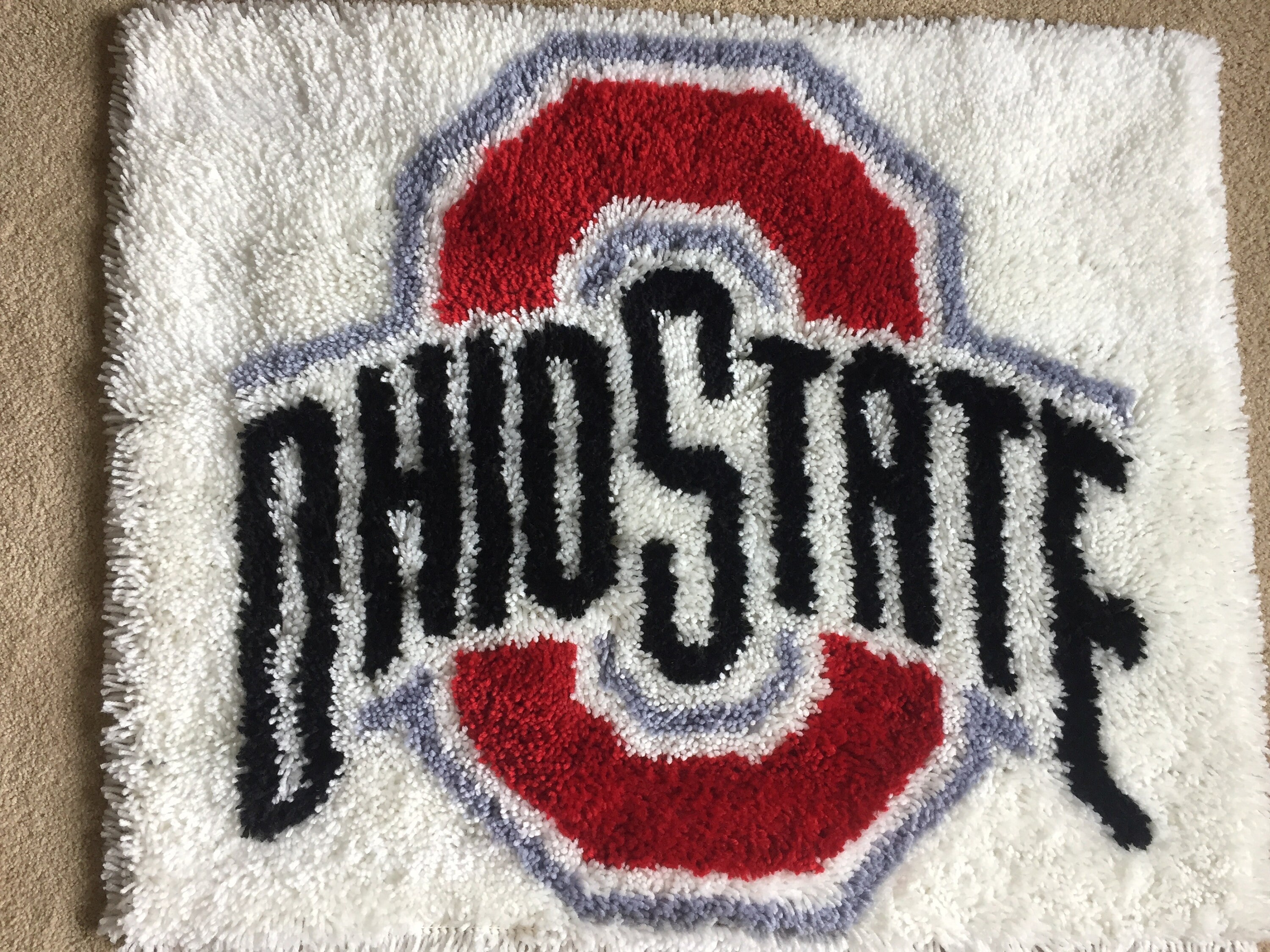 【rug】希少 アメフト OHIO STATE チーム タペストリー ラグ rug】希少 アメフト OHIO STATE チーム タペストリー ラグ
