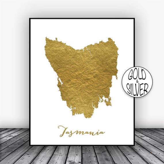 Tasmania Print Tasmania Art Print Home Decor Tasmania Map Etsy