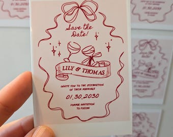 Custom Photo Save The Date Magnets: Wedding Favors