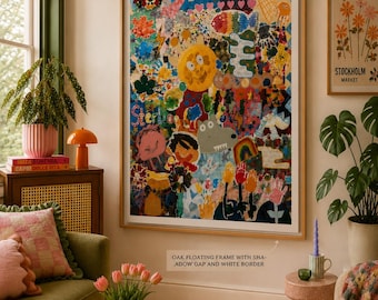 Children's Heirloom Art Collage | Bespoke Artwork Made From Your Child's Drawings & Paintings